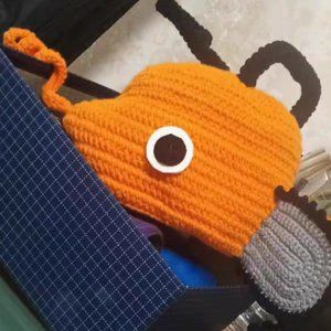 Chainsaw Man Pochita Cosplay Crochet hand knitting Woven Hat Headgear